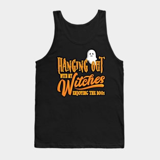 'Hanging with my Witches' Funny Witches Halloween Tank Top